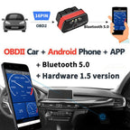 KONNWEI KW901 Android Phone OBD2 Car Bluetooth 5.0 Diagnostic Scan Tools, Bluetooth 5.0