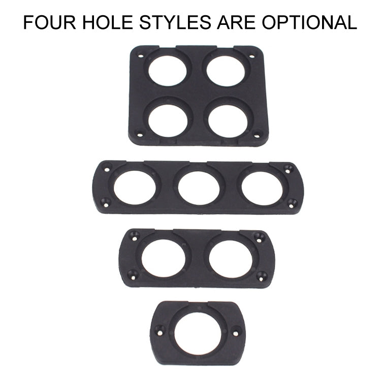 5 PCS 2-Hole Car Modified USB Charging Voltmeter Cigarette Lighter Panel, 2-Hole