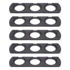 5 PCS 3-Hole Car Modified USB Charging Voltmeter Cigarette Lighter Panel, 3-Hole