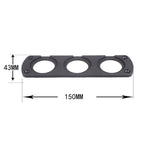5 PCS 3-Hole Car Modified USB Charging Voltmeter Cigarette Lighter Panel, 3-Hole
