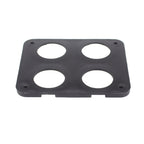 5 PCS 4-Hole Car Modified USB Charging Voltmeter Cigarette Lighter Panel, 4-Hole