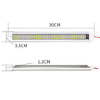 2 PCS ZS-3385 DC12-85V High Bright 120LEDs Lamp Beads Car Dome Light Cabin Light Bar, ZS-3385