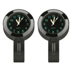Motorcycle 22-25mm Handlebar Clock Quartz Watch with Lock, Quartz Watch (Black), Quartz Watch (Silver)