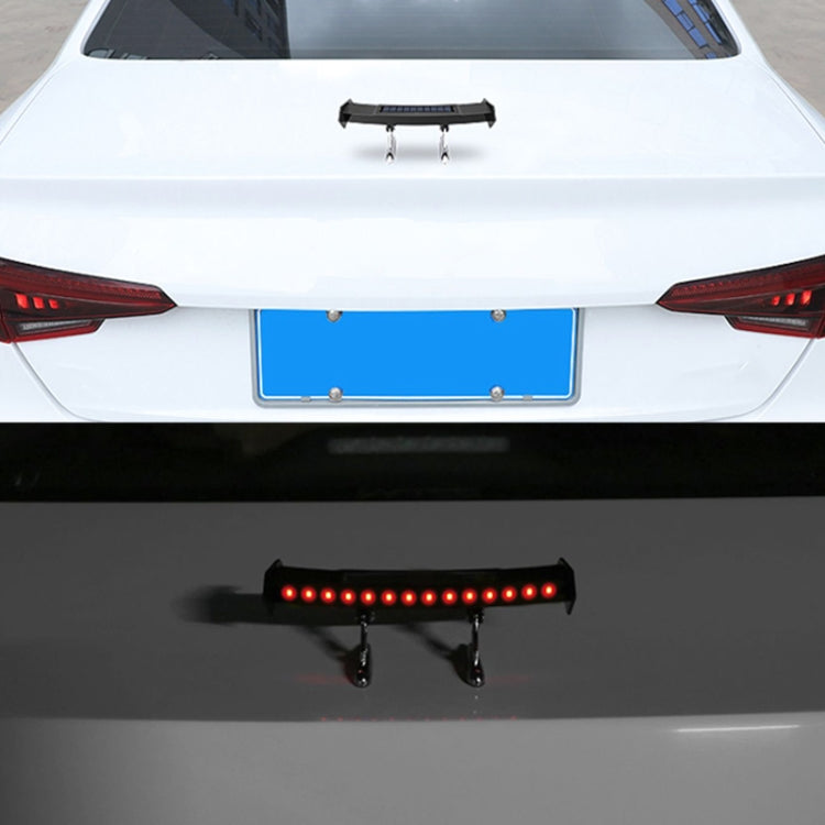 Car Mini Rear Wing with Light Solar Anti-collision Tail Light, Mini Rear Wing