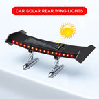 Car Mini Rear Wing with Light Solar Anti-collision Tail Light, Mini Rear Wing