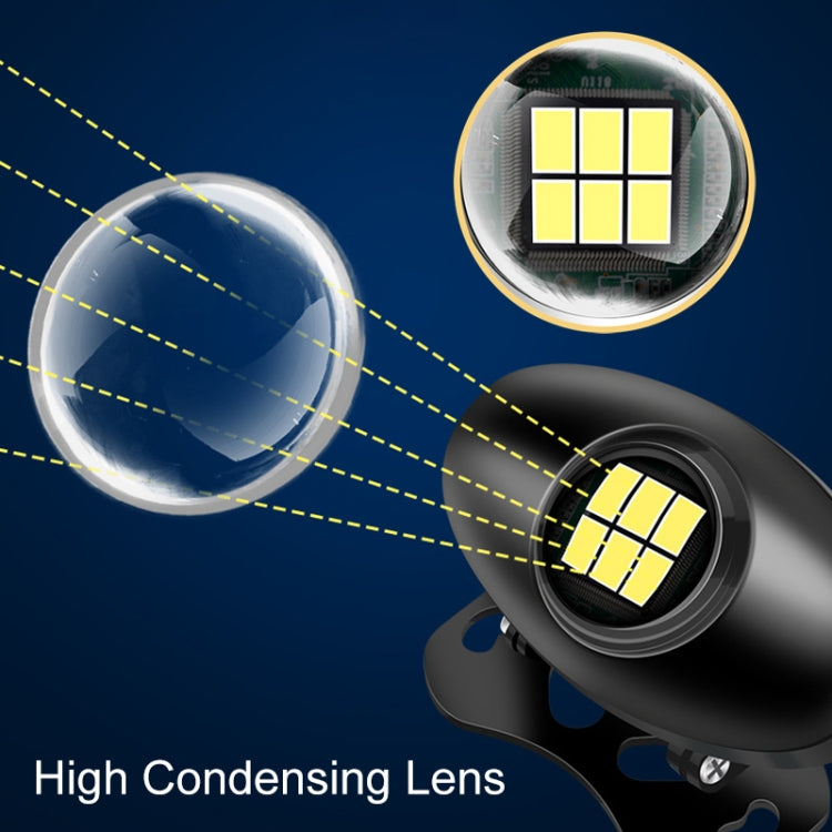 Car Adjustable LED Super Bright Flashing Reversing Light, Flashing (Black), Flashing (Silver)