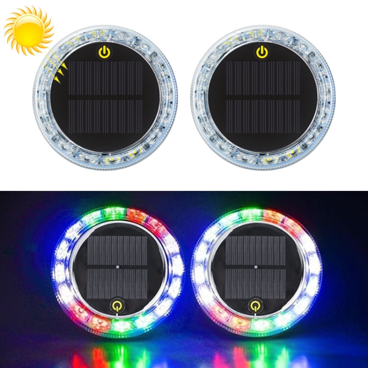 2 PCS Car Touch Light Solar LED Flashing Light, Touch