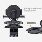 Car Multi-function Center Console Mobile Phone Holder with Number Plate, Mobile Phone Holder with Number Plate