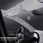 Car Suede Wrap Version Sunglasses Storage Box for Tesla Model 3 2019-2023, Suede Wrap Version for Tesla Model 3