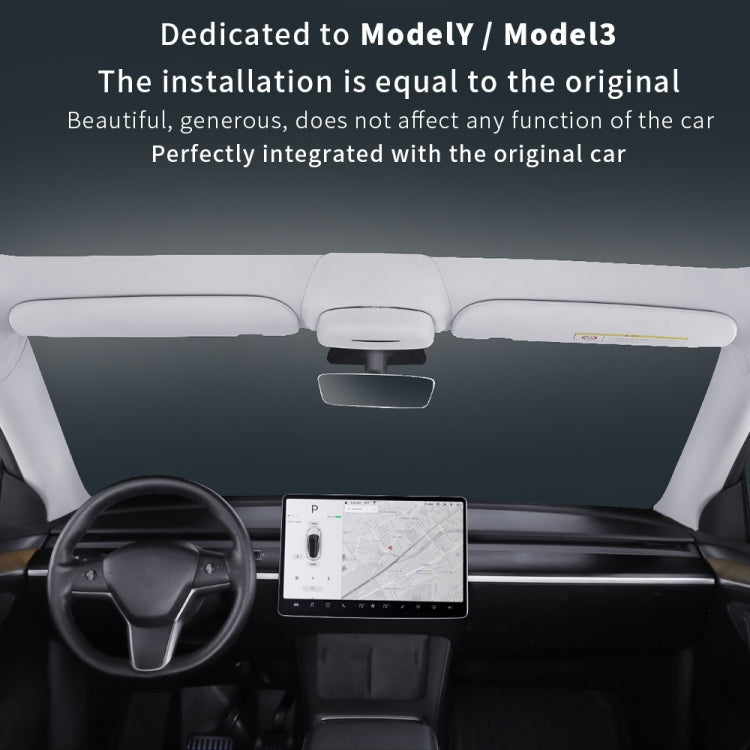 Car Suede Wrap Version Sunglasses Storage Box for Tesla Model Y 2019-2023, Suede Wrap Version for Tesla Model Y