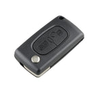 For PEUGEOT 2 Buttons Intelligent Remote Control Car Key with PCF7961 Integrated Chip & Battery & Holder & Slotted Key Blade & FSK Signal, Frequency: 433MHz, For PEUGEOT FSK Signal