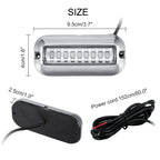 2 PCS MK-027 Ship / Yacht 10-30V 27LEDs Waterproof Stainless Steel Underwater Light, Underwater Light(Red Light), Underwater Light(White Light), Underwater Light(Green Light), Underwater Light(Blue Light)