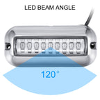 2 PCS MK-027 Ship / Yacht 10-30V 27LEDs Waterproof Stainless Steel Underwater Light, Underwater Light(Red Light), Underwater Light(White Light), Underwater Light(Green Light), Underwater Light(Blue Light)