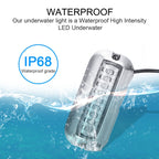 2 PCS MK-027 Ship / Yacht 10-30V 27LEDs Waterproof Stainless Steel Underwater Light, Underwater Light(Red Light), Underwater Light(White Light), Underwater Light(Green Light), Underwater Light(Blue Light)