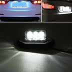 2 PCS MK-257 Car Van Bus Trailer LED Taillight Side Light 12-30V 6LEDs License Plate Light, MK-257 (Black), MK-257 (Silver)