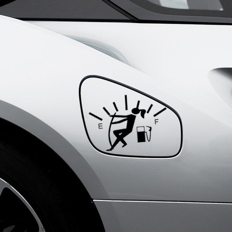 Female Pull Fuel Tank Pointer To Full Hellaflush Reflective Vinyl Car Sticker, Female (Colour), Female (White), Female (Black)