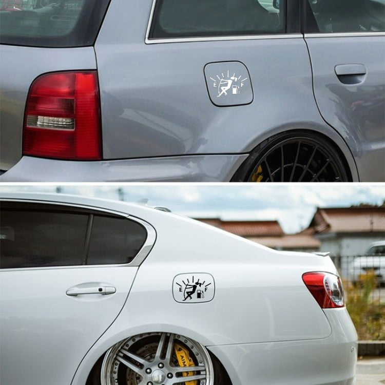 Female Pull Fuel Tank Pointer To Full Hellaflush Reflective Vinyl Car Sticker, Female (Colour), Female (White), Female (Black)