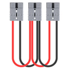 50A 600V Battery Charger Battery Quick Disconnect Plug Trailer Winch Connector with 1FT Cable (1 Round 2), (1 Round 2)