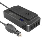 DC12V 200W AC110V Car Smart Multi-functional Digital Display Inverter, US Plug, US Plug