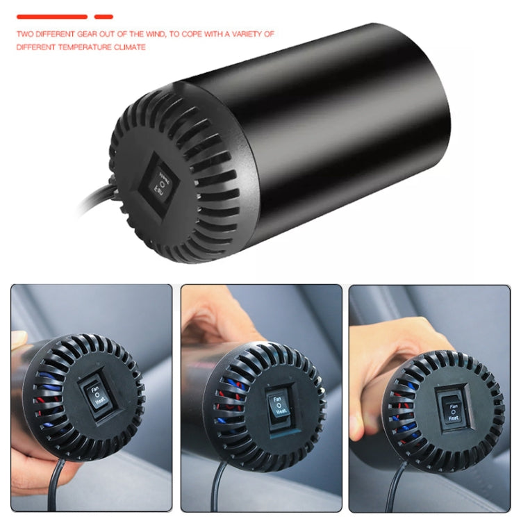Car High-Power Cylinder Heater 12V Defogging Defroster with Holder, with Holder