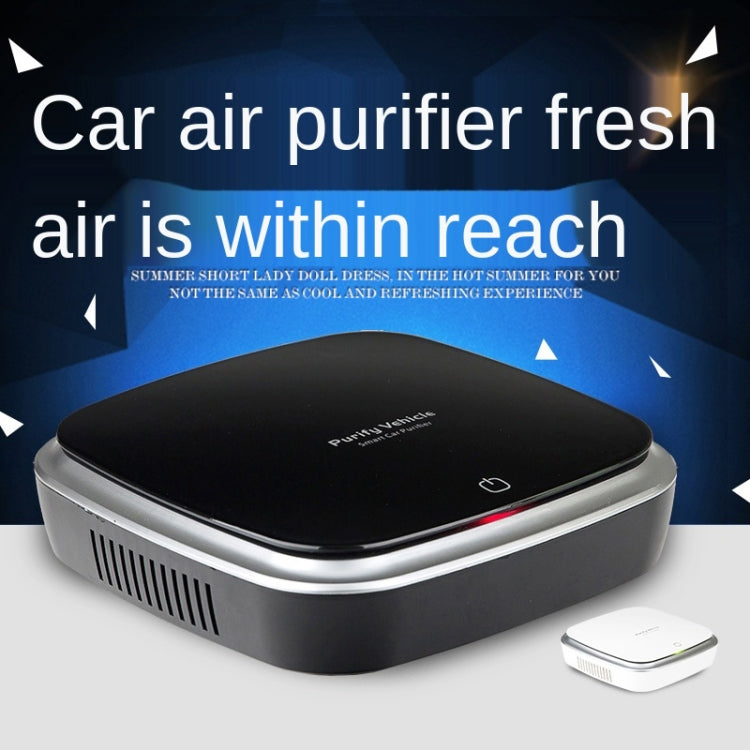 Car Solar Energy Negative Ion Smart USB Air Purifier, XJ-005 (White), XJ-005 (Black)