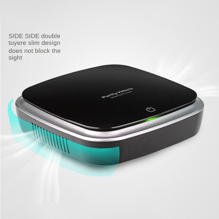 Car Solar Energy Negative Ion Smart USB Air Purifier, XJ-005 (White), XJ-005 (Black)