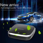 Car Solar Energy Negative Ion Smart USB Air Purifier, XJ-005 (White), XJ-005 (Black)