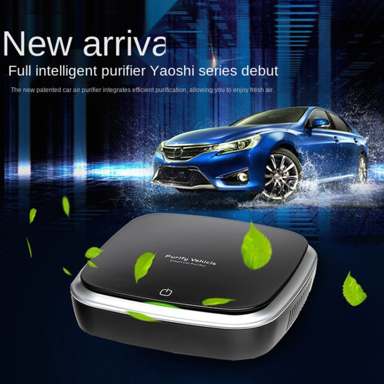 Car Solar Energy Negative Ion Smart USB Air Purifier, XJ-005 (White), XJ-005 (Black)