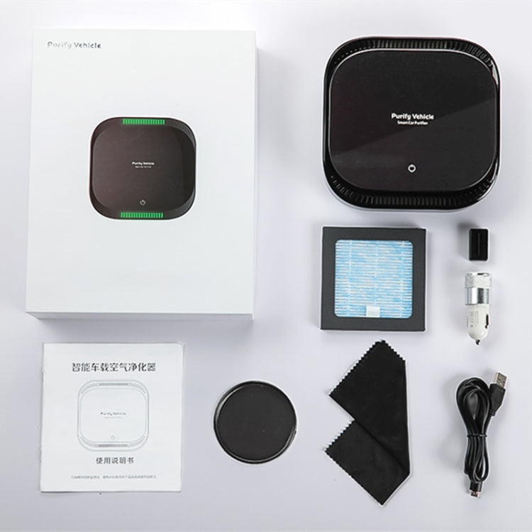 XJ-008 Car Negative Ion USB Air Purifier, Basic Version, XJ-008 Basic Version (Black), XJ-008 Basic Version (White)