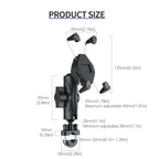 ZH-1558A1 Motorcycle Handlebar X-shape Aluminum Alloy Phone Holder, ZH-1558A1