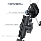 ZH-1558A1 Motorcycle Handlebar X-shape Aluminum Alloy Phone Holder, ZH-1558A1