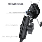 ZH-1558B1 Motorcycle Rear Mirror X-shape Aluminum Alloy Phone Holder, ZH-1558B1