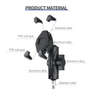 ZH-1558C1 Motorcycle M8 Ball Joint X-shape Aluminum Alloy Phone Holder, ZH-1558C1