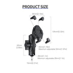 ZH-1558D1 Motorcycle M10 Ball Joint X-shape Aluminum Alloy Phone Holder, ZH-1558D1