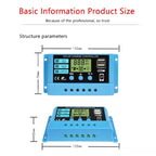 30A Solar Charge Controller 12V / 24V Lithium Lead-Acid Battery Charge Discharge PV Controller, 30A