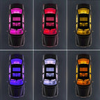 Y12 Cigarette Lighter Car Colorful RGB Foot LED Atmosphere Light, Y12 Cigarette Lighter