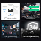 Car WiFi Single Camera Hidden 360 Degree Rotation Car Driving Recorder, WiFi Single Camera