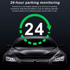 Front and Rear Dual Camera HD InfraredNight Vision Car Dash Cam Driving Recorder, Front and Rear