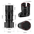 Car Multifunctional Retractable Rotating Water Cup Holder with Compass, SB-3088 Black