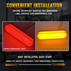 1 Pair Double Color Brake Light Turn Signal Light, Double Color