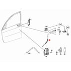 Car Left and Right Front Exterior Door Handle Cable for Mercedes-Benz Smart Fofour 454, Car Exterior Door Handle Cable