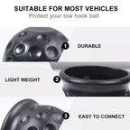 Car Truck Tow Ball Cover Cap Towing Hitch Trailer Towball Protection, 1 PCS