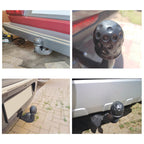 2 in 1 / Set Car Truck Tow Ball Cover Cap Towing Hitch Trailer Towball Protection, 2 in 1