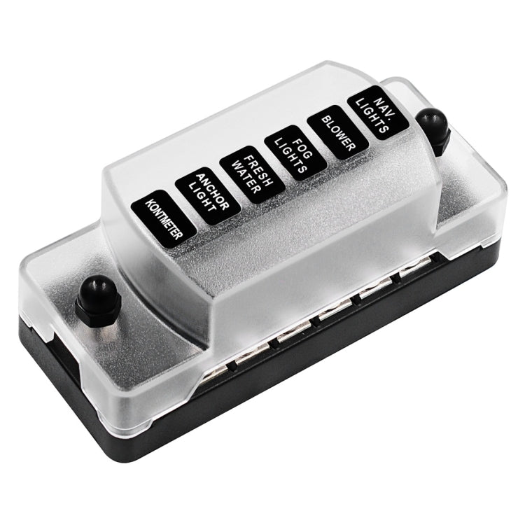 CS-978A1 FB1901 1 In 6 Out Independent Positive Negative Fuse Box without Fuse Piece for Auto Car Truck Boat, CS-978A1