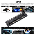 CS-978A2 FB1902 1 In 12 Out Independent Positive Negative Fuse Box without Fuse Piece for Auto Car Truck Boat, CS-978A2