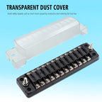 ZH-978A2 FB1902 1 In 12 Out 12 Ways Independent Positive Negative Fuse Box with 24 Fuses for Auto Car Truck Boat, ZH-978A2
