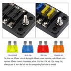 ZH-979A1 FB1903 1 In 1 Out 6 Ways No Distinction Positive Negative Fuse Box with 12 Fuses for Auto Car Truck Boat, ZH-979A1