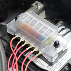 ZH-979A1 FB1903 1 In 1 Out 6 Ways No Distinction Positive Negative Fuse Box with 12 Fuses for Auto Car Truck Boat, ZH-979A1