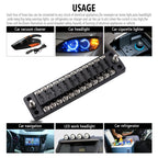 FB1904 1 In 1 Out 12 Ways Positive Negative Fuse Box with 24 Fuses for Auto Car Truck Boat, ZH-979A2