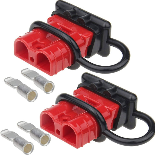 CP-0242-02 50A 600V Towing Winch Quick Connect Systems Wire Harness Plug with Dust Cover, CP-0242-02